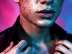 Hot AI Painted Twink teases his ass