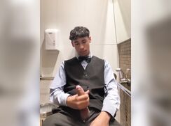 Horny Italian suit twink