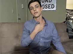 New Yorker Dark Hair Webcammer gives a great show - AI Enhanced