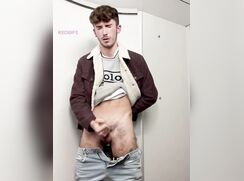 cute guy public toillet bate