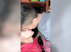 Having sex secretly at home.