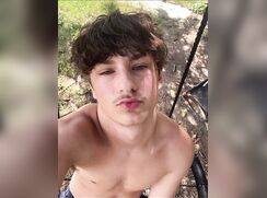 Darrin (19) shows his cock