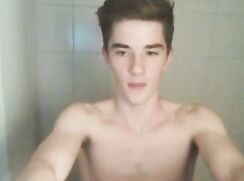 German guy Maik takes a shower