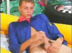 Sea Scout Jerks Off In Storeroom