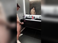 The guy jerked off in the shower and a lot of cum - 12-09-25
