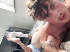 cute tiktoker kaudenz fucking silicon pussy