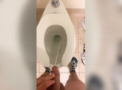 Pissing in public toilet