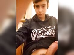 Cum oozing from big cock