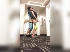 Fucking in the hotel hallway