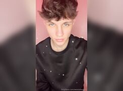 cute westy bed jerks off