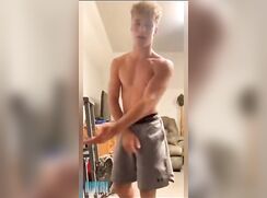 cute blonde snapchating clip