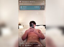 Tony jerking that dick hot ????