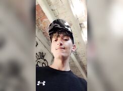 AHV - Adventure 18 years old boy jerks in a abandoned place