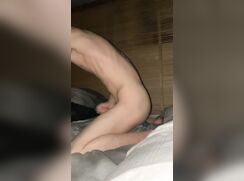 AHV - Twink sits on his dildo and jerks off (cumshot)