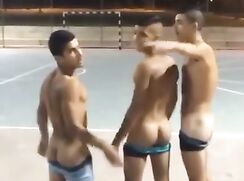 Israeli boys doing a dare