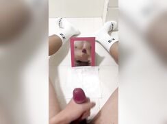 18 yo chinese college boy with mirror