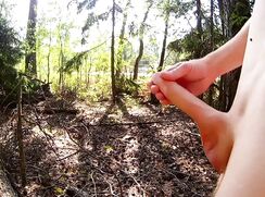 AHV-HD - Distract the traffic by jerking off next to the highway! Huge POV cumshot!