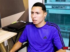 his big-dicked friend shows him how