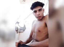 Young verbal egyptian on the balcony