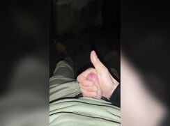 Teenager jerks off mega cumshot v2