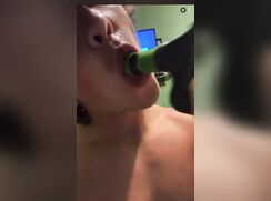 He loves the hairbrush