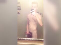 Hip Thrusting Jerking In Bathroom