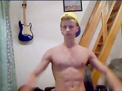 German guy Johannes posing and having a long shower