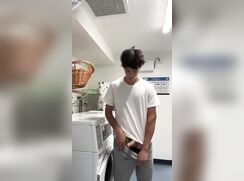 Almost caught in the laundry room