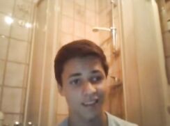 German guy Oliver is taking a shower