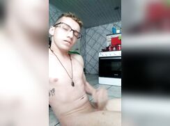 AHV - Hot guy cums in the kitchen