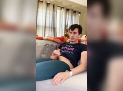 AHV - Eddie quick wank after a run