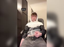 Premature ejaculator in jeans