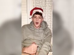 cute santa twink before work bate