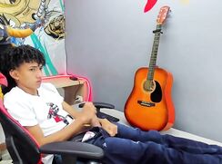 My hot little musician.