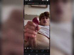 Jerk off in bed of cute blond men