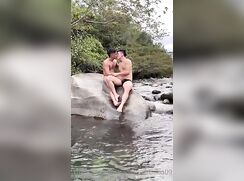 cute argentino camilo fucking at the river