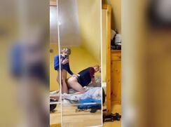 cute blonde french tom after soccer game fucks a playerd friend