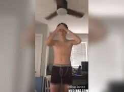 College boy shows us