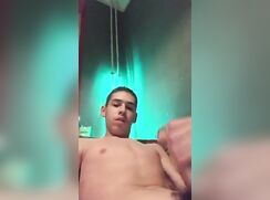 Jerk off latino cum