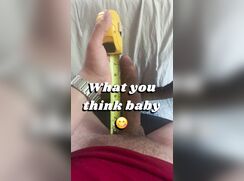 Baited Latino showing off