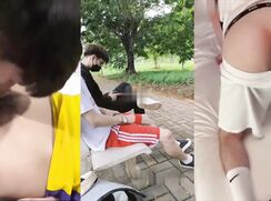 The soccer game is over, time to relax, my balls are sweaty and I know you won't wast