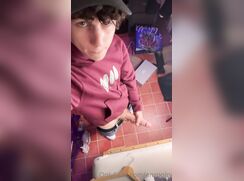Young Boy Jerk Off in his room