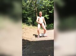 AHV - Complitation jerking outside my dick