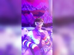 AHV - Cute teen black light. Flying his colors