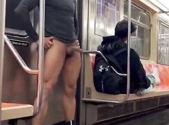 Voyeur-Jerking in a train