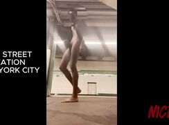 BEATING BIG DICK IN TRAIN STATION