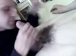 Real Straight lad proper first time he been sucked by a gay guy