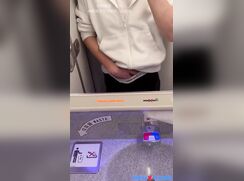 Risky Masturbation And Cumming On The Airplane