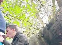 Scally lad in Liverpool cruising the park gets an OLD guy to fuck him