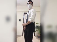 Showing how to pissing